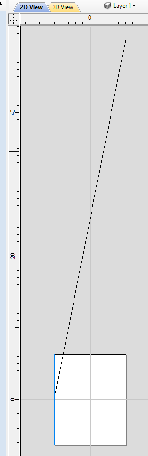 A line vector to be used for creating the strip